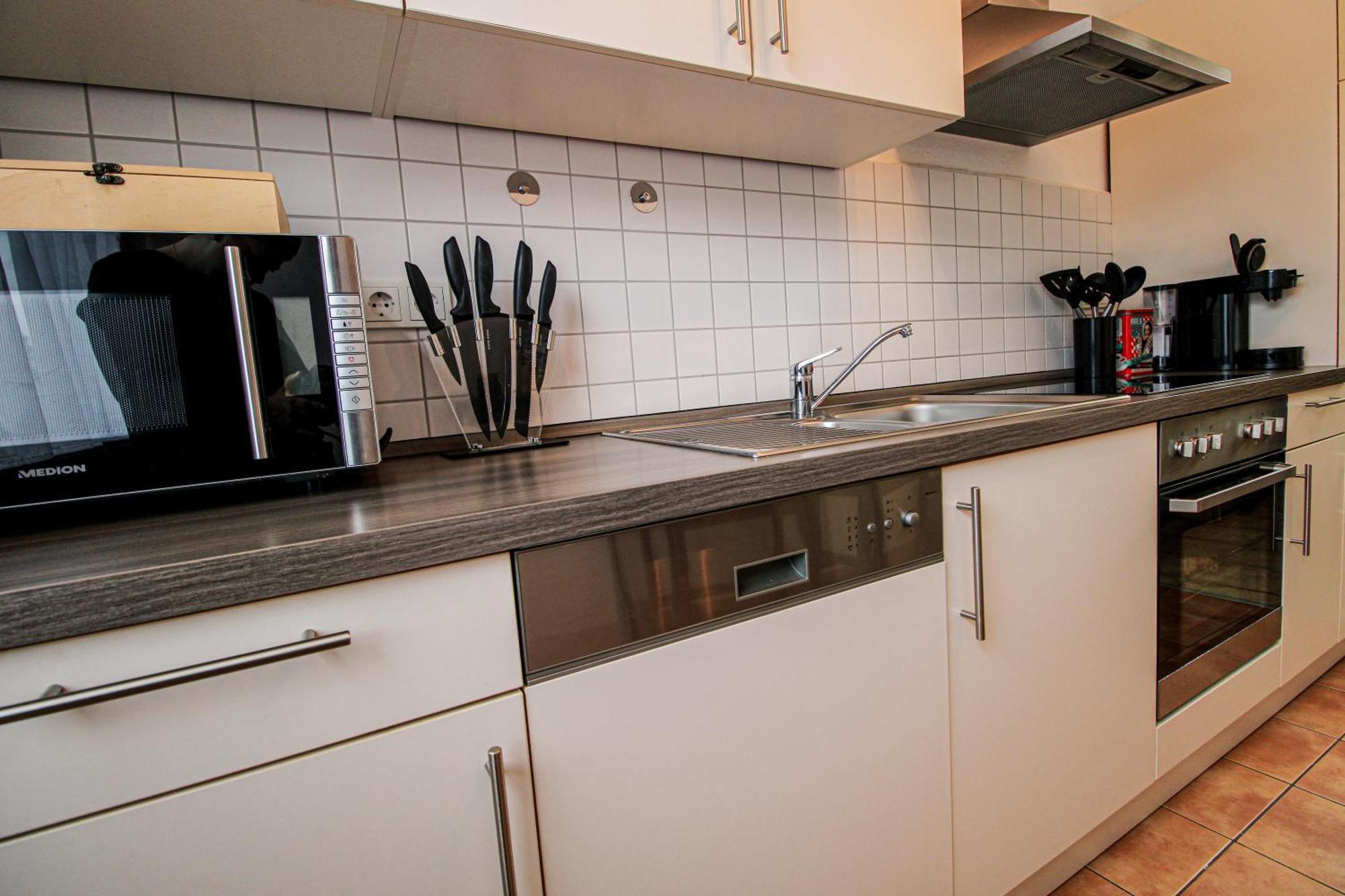 Moderne Fewo Sky Netflix Terrasse Burgblick Boxspringbett Waschtrockner Bullay Eksteriør bilde