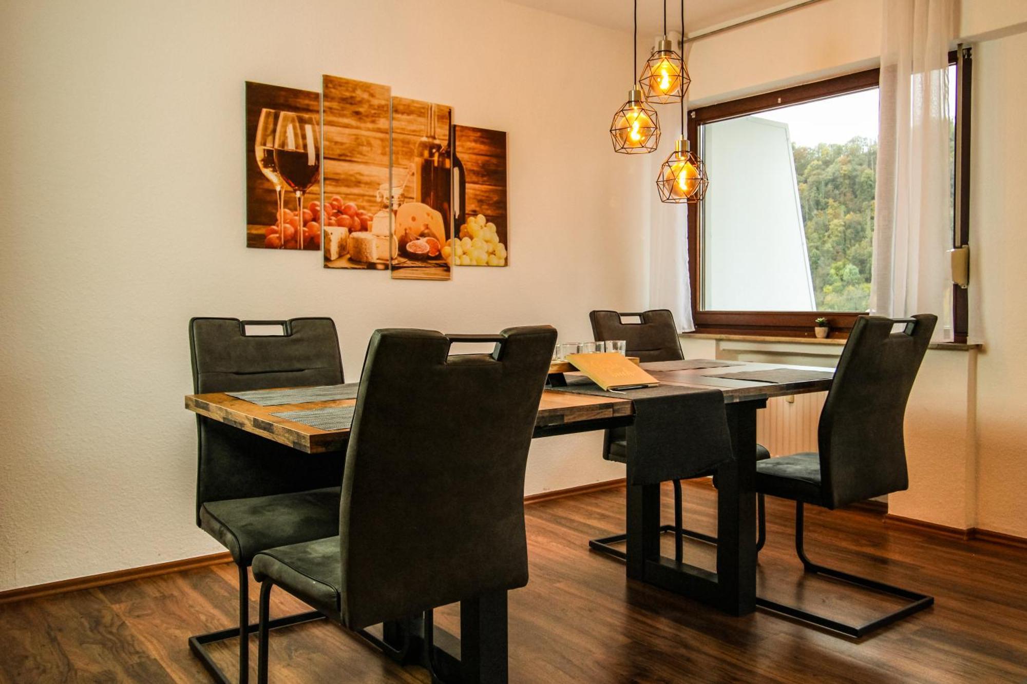 Moderne Fewo Sky Netflix Terrasse Burgblick Boxspringbett Waschtrockner Bullay Eksteriør bilde