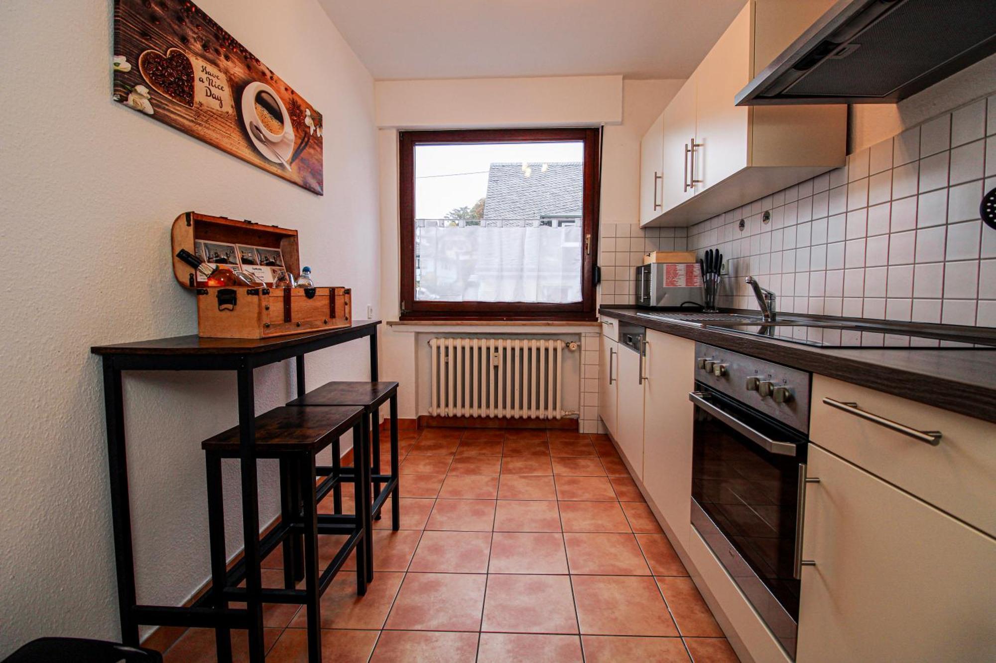 Moderne Fewo Sky Netflix Terrasse Burgblick Boxspringbett Waschtrockner Bullay Eksteriør bilde