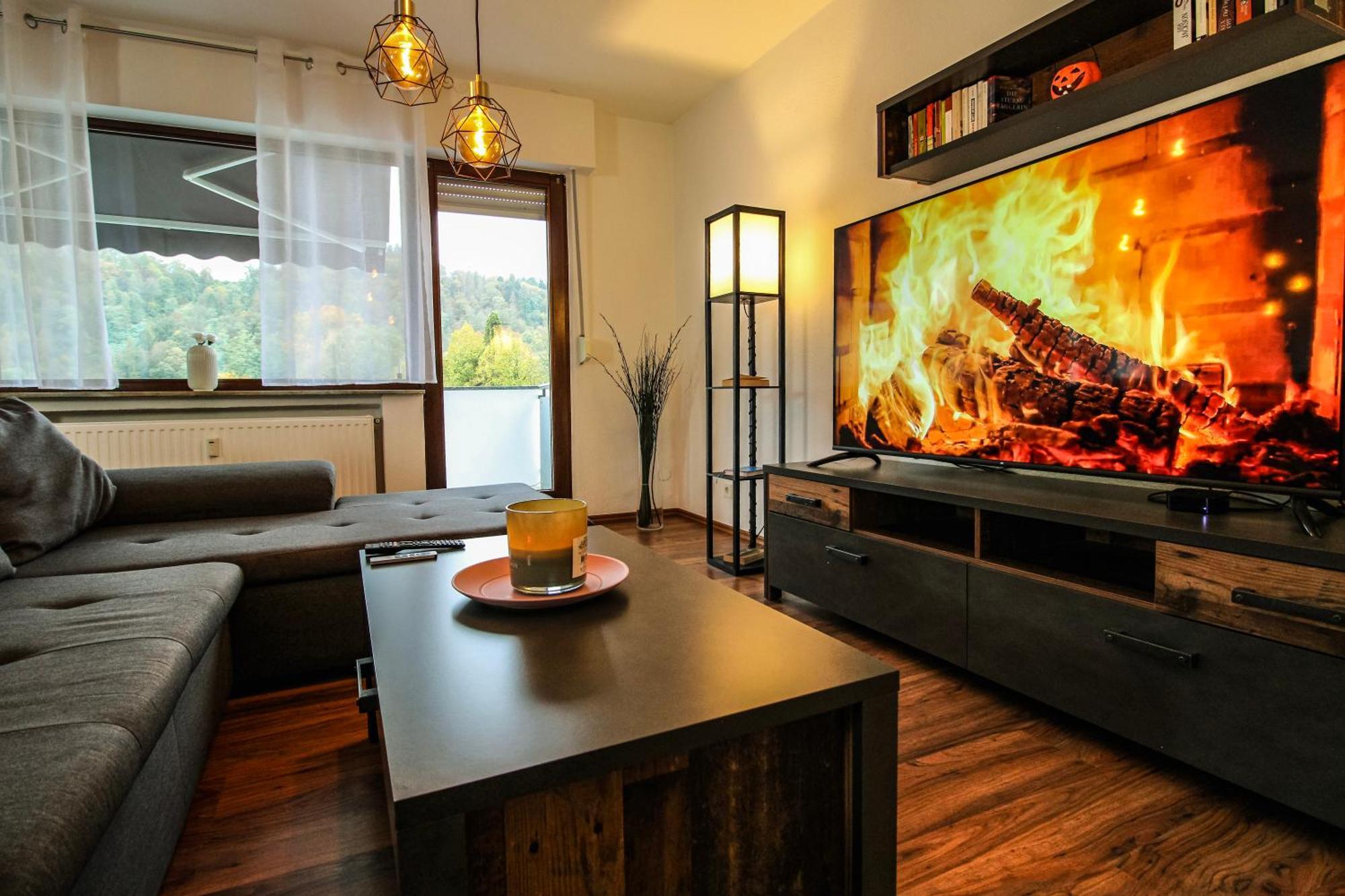 Moderne Fewo Sky Netflix Terrasse Burgblick Boxspringbett Waschtrockner Bullay Eksteriør bilde